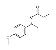 (R)-1-(4-methoxyphenyl)ethyl propionate结构式