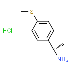 (R)-1-(4-(甲硫基)苯基)乙胺盐酸盐结构式