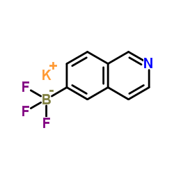 Potassium trifluoro(6-isoquinolinyl)borate(1-) Structure