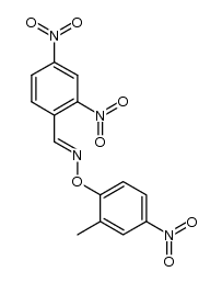 (E)-2,4-dinitrobenzaldehyde O-(2-methyl-4-nitrophenyl) oxime Structure