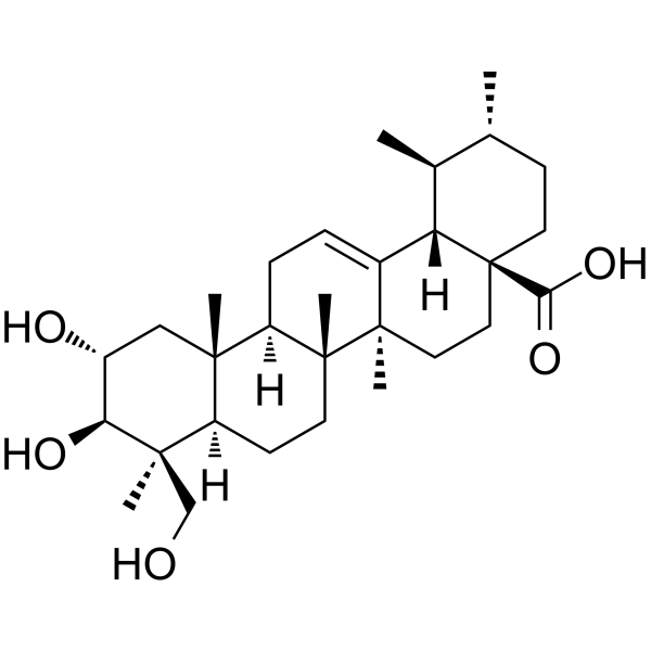 (2α,3β)-2,3,24-Trihydroxyurs-12-en-28-oic acid picture