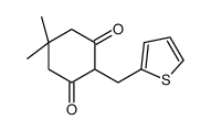5,5-dimethyl-2-(thiophen-2-ylmethyl)cyclohexane-1,3-dione Structure