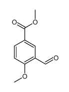 3-甲酰基-4-甲氧基苯甲酸甲酯结构式