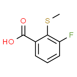 3-Fluoro-2-(methylsulfanyl)benzoic acid Structure