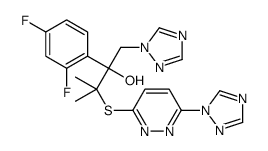 2-(2,4-Difluorophenyl)-3-methyl-1-(1H-1,2,4-triazol-1-yl)-3-(6-(1H-1,2,4-triazol-1-yl)pyridazin- 3-ylthio)butan-2-ol结构式
