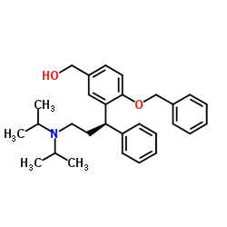 3-[(1R)-3-[二(异丙基)氨基]-1-苯基丙基]-4-苄氧基苯甲醇结构式