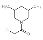 1-(氯乙酰基)-3,5-二甲基哌啶结构式