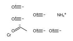 四甲基铵(1-羟基亚乙基)五羰基铬结构式