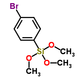(4-Bromophenyl)(trimethoxy)silane Structure