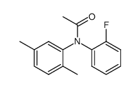 N-Acetyl-2-fluoro-2',5'-dimethyldiphenylamine结构式