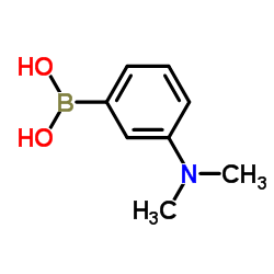 3-(N,N-二甲氨基)苯硼酸结构式