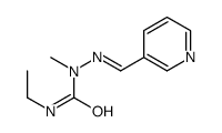 3-ethyl-1-methyl-1-(pyridin-3-ylmethylideneamino)urea Structure