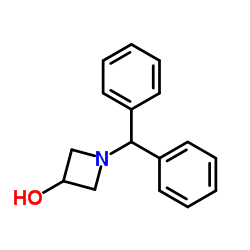 N-二苯甲基氮杂环丁烷-3-醇结构式