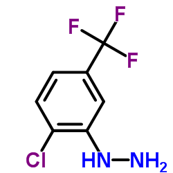 1-[2-氯-5-(三氟甲基)苯基]肼结构式