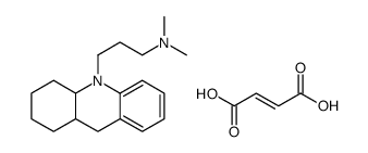 3-(2,3,4,4a,9,9a-hexahydro-1H-acridin-10-yl)propyl-dimethylazanium,(Z)-4-hydroxy-4-oxobut-2-enoate结构式