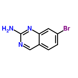 7-Bromo-2-quinazolinamine structure