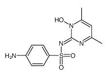 (NE)-4-amino-N-(1-hydroxy-4,6-dimethylpyrimidin-2-ylidene)benzenesulfonamide结构式