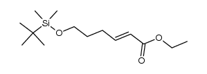 (E)-ethyl 6-((tert-butyldimethylsilyl)oxy)hex-2-enoate Structure