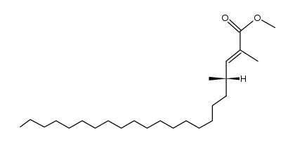 (S)-2,4-dimethyl-docos-2t-enoic acid methyl ester结构式