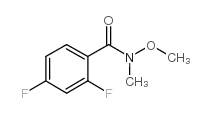 2,4-二氟-N-甲氧基-N-甲基苯甲酰胺结构式
