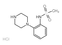 N-[2-(哌嗪-1-基)]甲基磺酰胺盐酸盐结构式