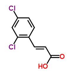 (2E)-3-(2,4-Dichlorophenyl)acrylic acid Structure