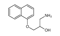 1-Amino-3-(1-naphthyloxy)-2-propanol结构式