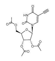 2',3',5'-O-triacetyl-5-ethynyl-uridine Structure