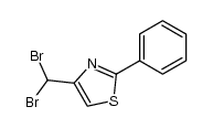 4-dibromomethyl-2-phenyl-thiazole结构式