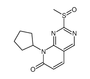8-cyclopentyl-2-methylsulfinylpyrido[2,3-d]pyrimidin-7-one Structure