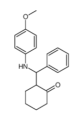 2-[1'-(N-p-methoxyphenylamino)-1'-phenyl]methylcyclohexanone结构式