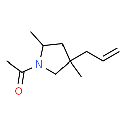 Pyrrolidine,1-acetyl-2,4-dimethyl-4-(2-propenyl)- (9CI)结构式