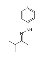 3-methyl-butan-2-one pyridin-4-ylhydrazone结构式