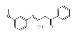 N-(3-甲氧基-苯基)-3-氧代-3-苯丙酰胺结构式