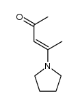 4-(pyrrolidin-1-yl)pent-3-en-2-one Structure