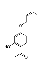 1-[2-羟基-4-(3-甲基-2-丁烯氧基)-苯基]-乙酮结构式