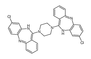 11,11'-(1,4-哌嗪二基)二(8-氯-5H-二苯并[b,e][1,4]二氮杂卓)结构式