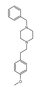 N-benzyl-N'-[2-(4-methoxyphenyl)ethyl]piperazine Structure