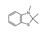 2,2,3-trimethylbenzo-1,3-thiazoline结构式