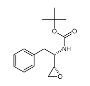 (2S,3s)-n-boc-3-氨基-1,2-ep氧基-4-苯基丁烷结构式