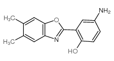 4-氨基-2-(5,6-二甲基-苯并噁唑-2-基)-苯酚结构式