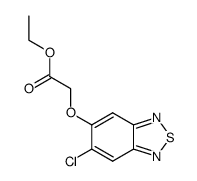 (6-Chloro-benzo[1,2,5]thiadiazol-5-yloxy)-acetic acid ethyl ester Structure