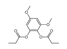 3,5-dimethoxy-1,2-phenylene dipropionate Structure