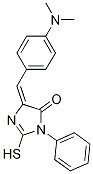 (5E)-5-[4-(dimethylamino)benzylidene]-2-mercapto-3-phenyl-3,5-dihydro-4H-imidazol-4-one Structure