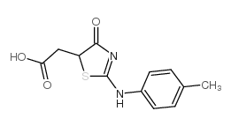 2-[2-(4-methylanilino)-4-oxo-1,3-thiazol-5-yl]acetic acid Structure