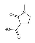1-甲基-2-氧代吡咯烷-3-羧酸结构式