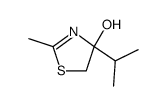 2-甲基-4-羟基-4-异丙基-4,5-二氢噻唑结构式