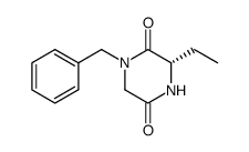(S)-1-苄基-3-乙基-2,5-哌嗪二酮结构式
