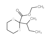 ethyl 2-butan-2-yl-1,3-dithiane-2-carboxylate结构式
