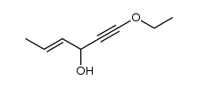 1-ethoxy-hex-4-en-1-yn-3-ol结构式